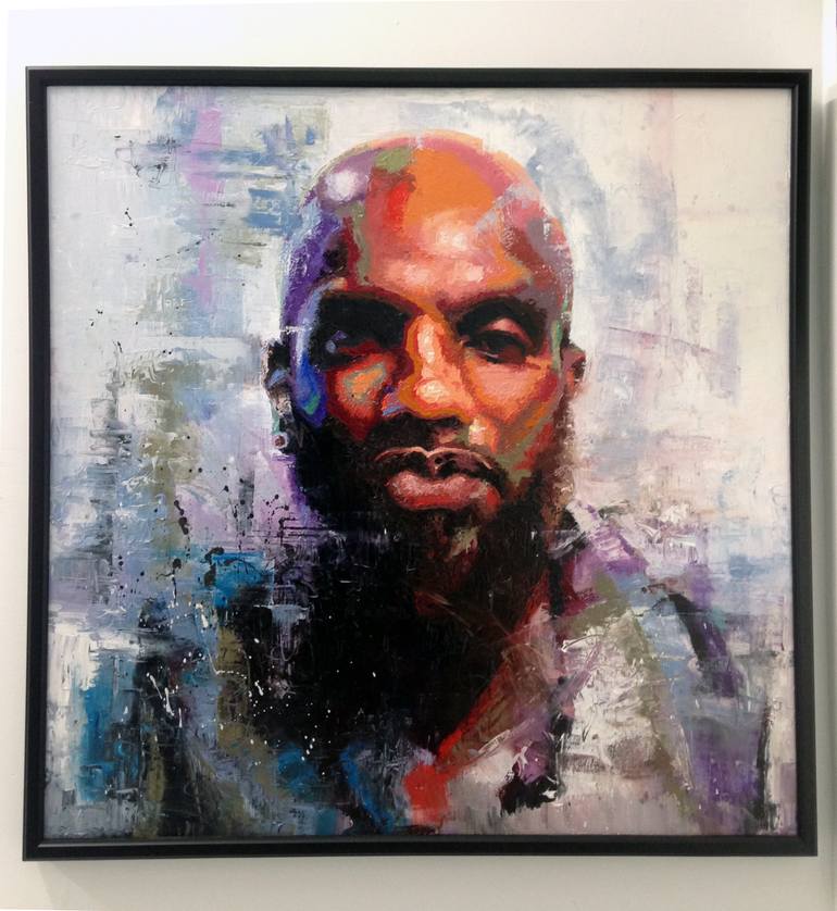 Original Abstract Expressionism People Painting by Nina Fabunmi