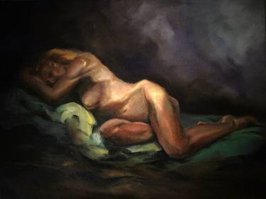 Original Figurative Nude Paintings by Nina Fabunmi