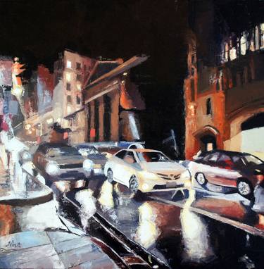 Original Fine Art Cities Paintings by Nina Fabunmi