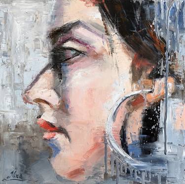 Original Abstract Expressionism Portrait Paintings by Nina Fabunmi