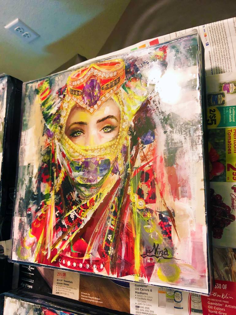 Original Abstract People Collage by Nina Fabunmi