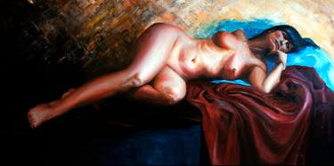 Print of Figurative Erotic Paintings by Nina Fabunmi