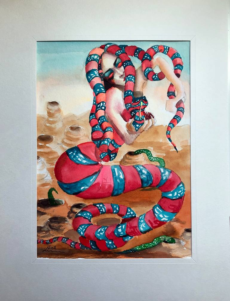 Original Conceptual Fantasy Painting by Nina Fabunmi
