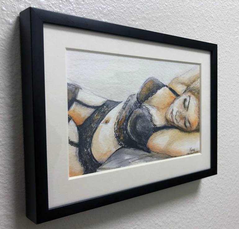 Original Figurative Women Painting by Nina Fabunmi