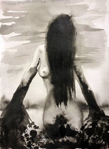Print of Nude Paintings by Nina Fabunmi