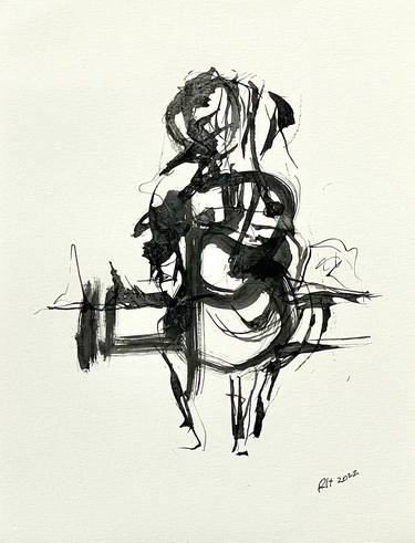 Print of Expressionism People Drawings by Rafael Iván Hernández