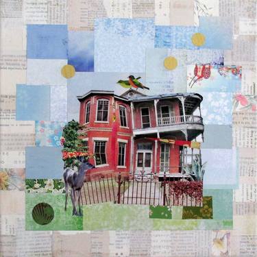 Original Fine Art Architecture Collage by bobbi studstill