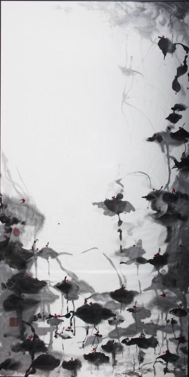 Original Abstract Expressionism Botanic Paintings by jingjing Luo