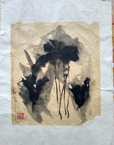 Original Abstract Expressionism Botanic Paintings by jingjing Luo