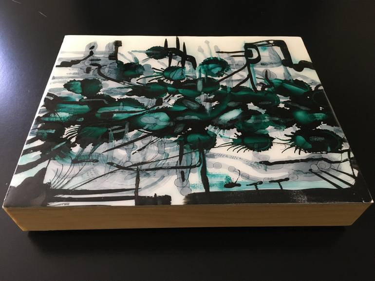 Original Abstract Expressionism Abstract Painting by David D Ybanez