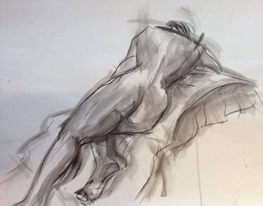 Print of Figurative Women Drawings by Bernie Goddard