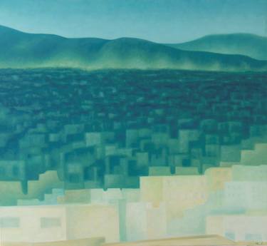 Original Cubism Landscape Paintings by Martha Fyrigos