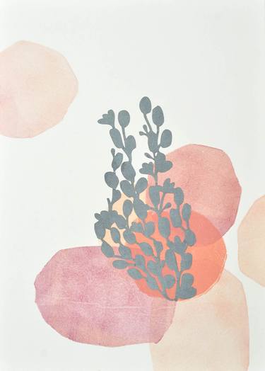 Original Floral Collage by Veronika Lambertucci