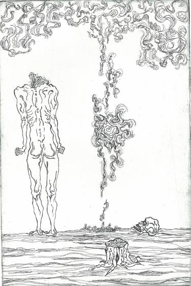 Print of Realism Nude Printmaking by Jungkeun Shin