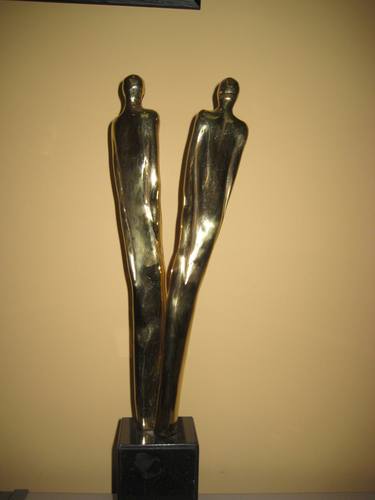 Original Figurative Love Sculpture by Josefina Nerell