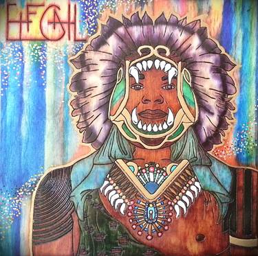Original World Culture Painting by Pach Atomz