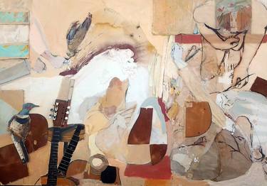 Print of Abstract Expressionism Abstract Collage by Timothy Dell