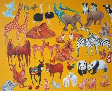 Original Animal Paintings by Sook-hee Lee