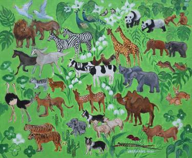 Original Animal Paintings by Sook-hee Lee