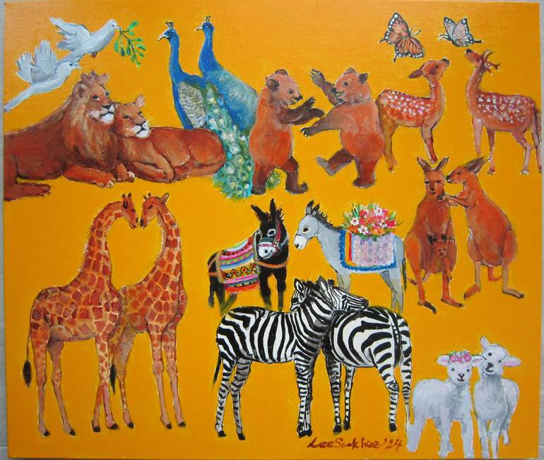 Print of Contemporary Animal Paintings by Sook-Hee Lee