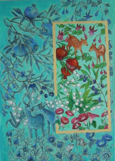 Print of Garden Paintings by Sook-hee Lee