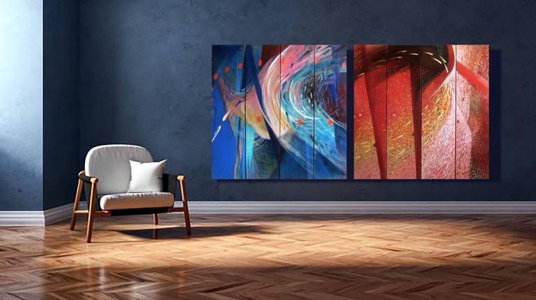 Original Fine Art Abstract Painting by Marya Matienko