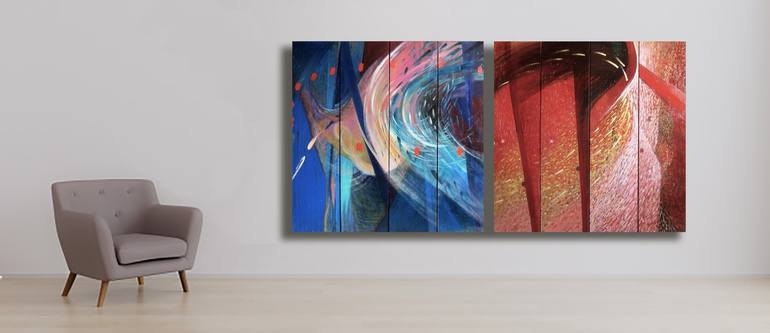 Original Fine Art Abstract Painting by Marya Matienko