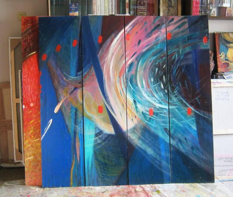 Original Fine Art Abstract Painting by Marya Matienko