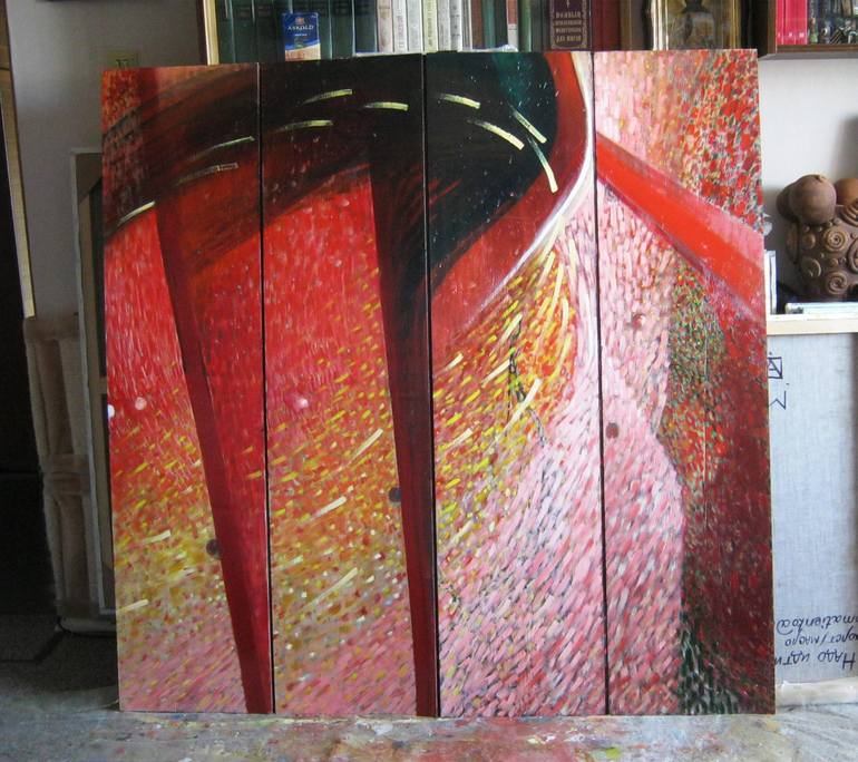 Original Fine Art Abstract Painting by Marya Matienko