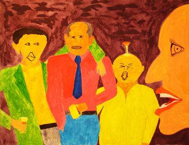 Original Expressionism Men Paintings by Joel Russell