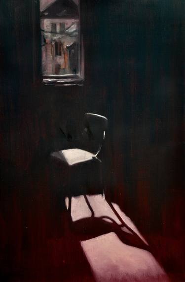 Original Figurative Interiors Paintings by Inge Dompas