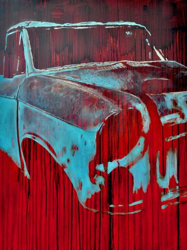 Original Car Paintings by Inge Dompas