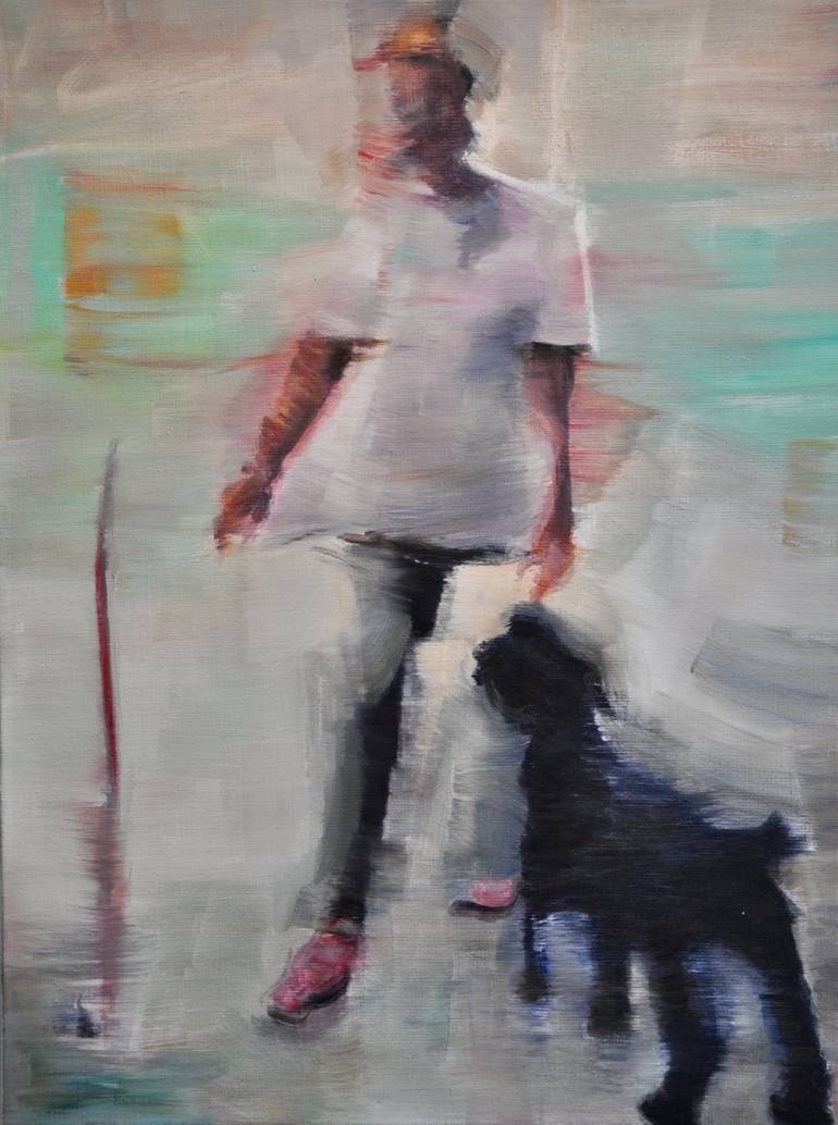 A man's best friend Painting by Inge Dompas | Saatchi Art