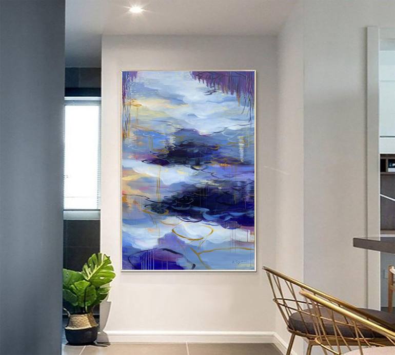 Original Abstract Expressionism Abstract Painting by Alissa Kim Tjen