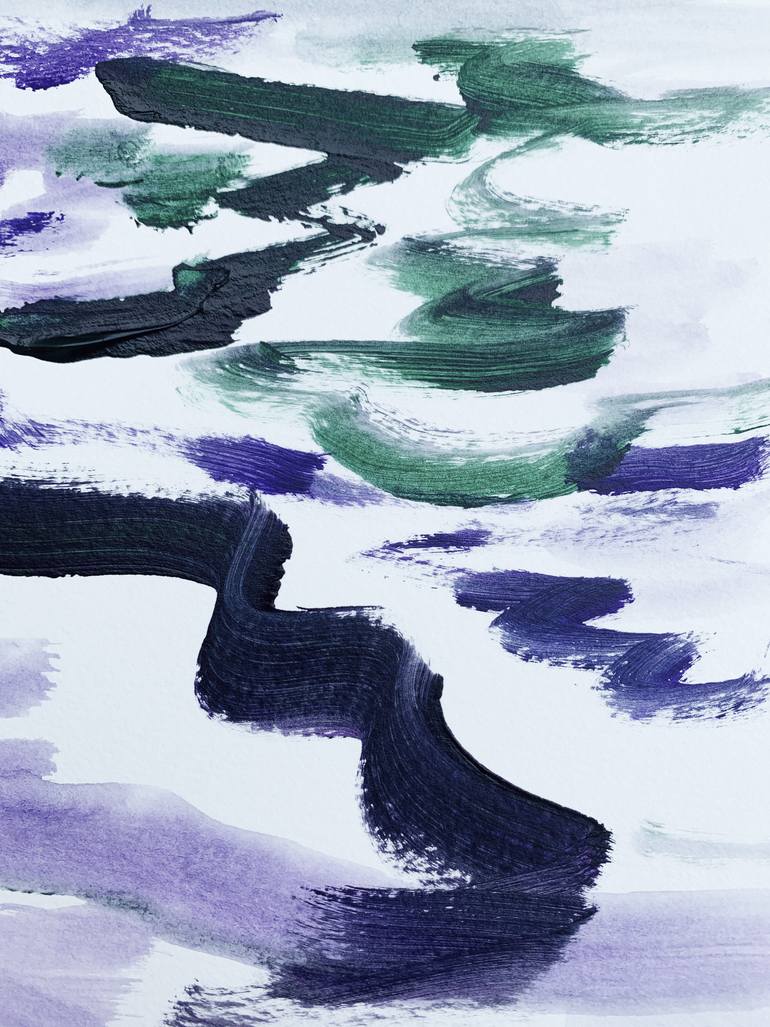 Original Abstract Expressionism Abstract Painting by Alissa Kim Tjen
