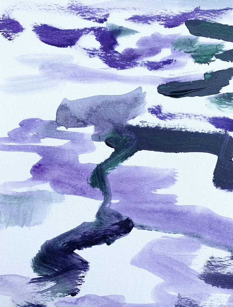 Original Abstract Expressionism Abstract Painting by Alissa Kim Tjen