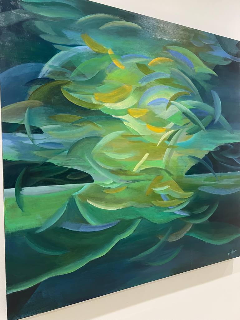 Original Abstract Expressionism Abstract Painting by Alissa Kim Tjen