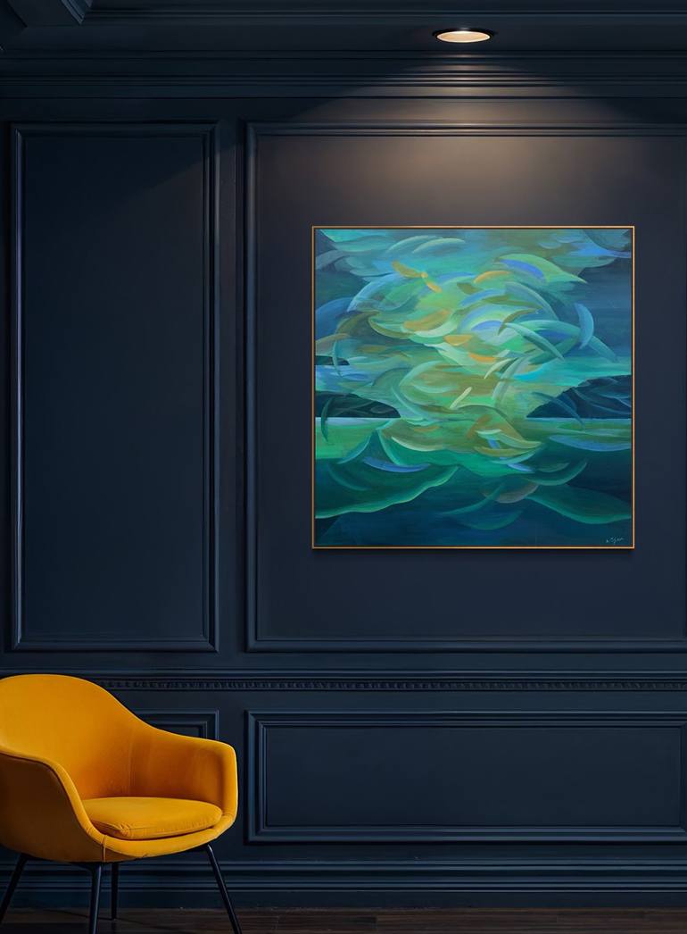 Original Abstract Expressionism Abstract Painting by Alissa Kim Tjen