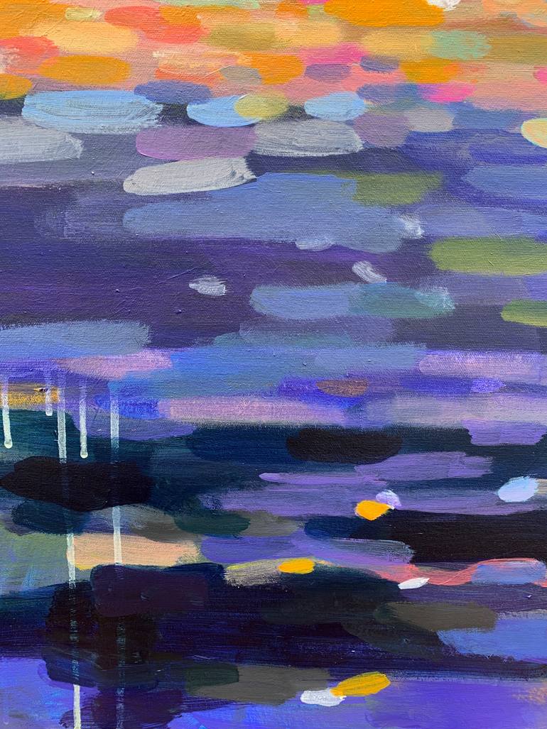 Original Abstract Expressionism Abstract Painting by Alissa Kim Tjen