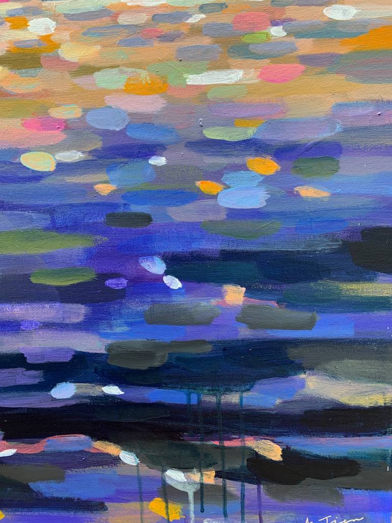 Original Abstract Expressionism Abstract Painting by Alissa Kim Tjen