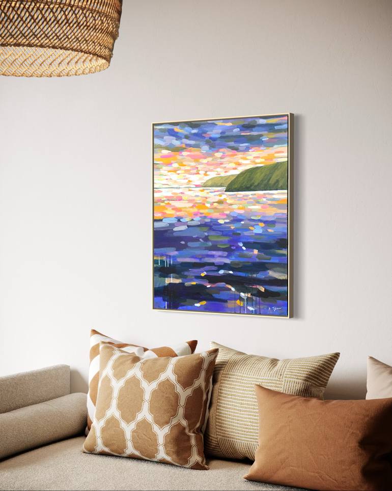 Original Abstract Expressionism Abstract Painting by Alissa Kim Tjen