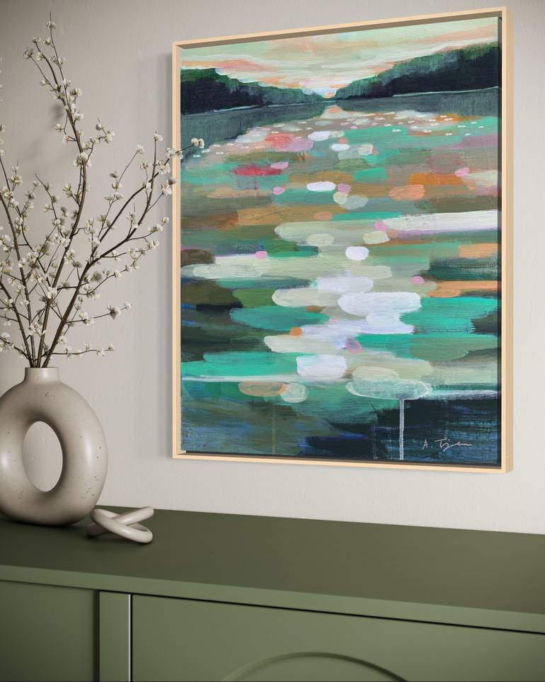 Original Abstract Expressionism Abstract Painting by Alissa Kim Tjen
