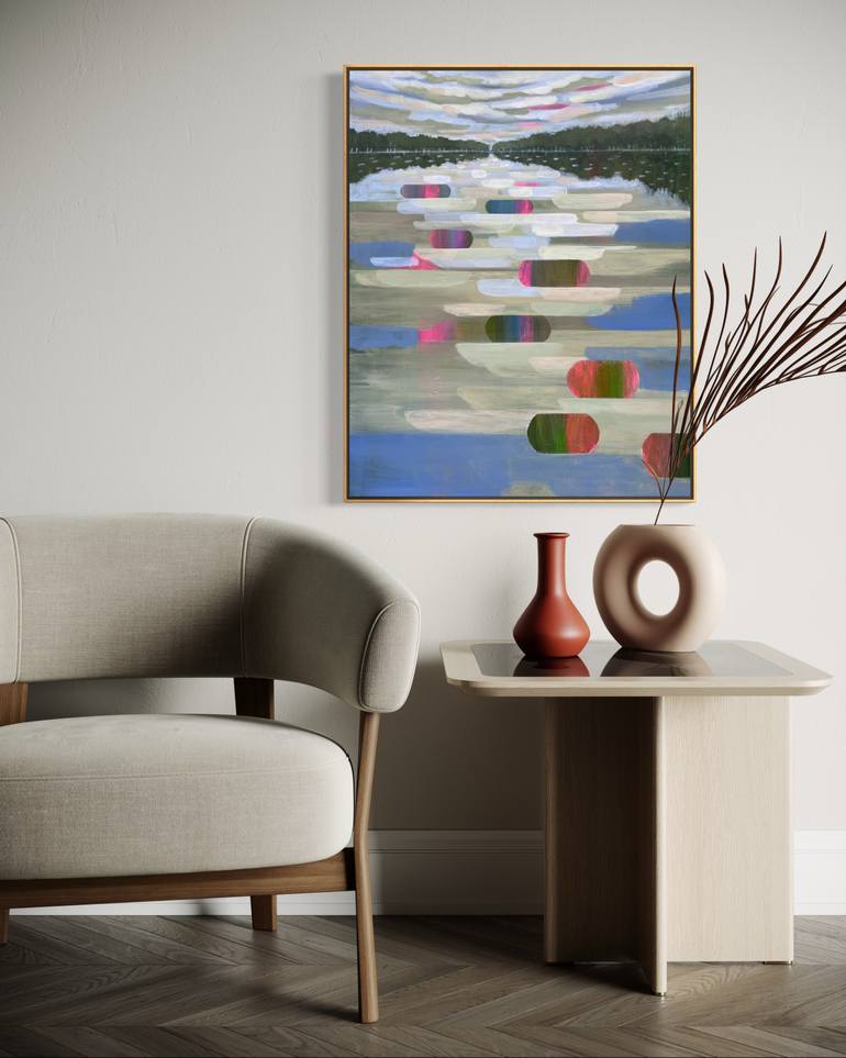 Original Abstract Expressionism Abstract Painting by Alissa Kim Tjen