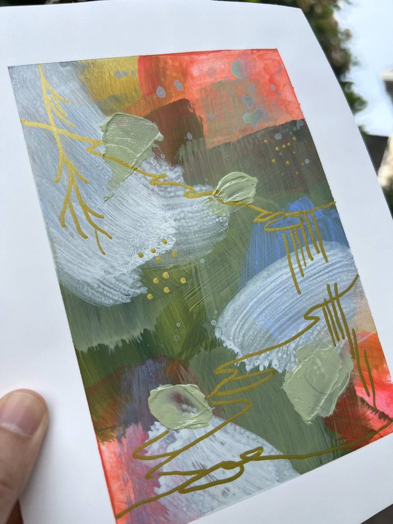 Original Abstract Expressionism Abstract Painting by Alissa Kim Tjen