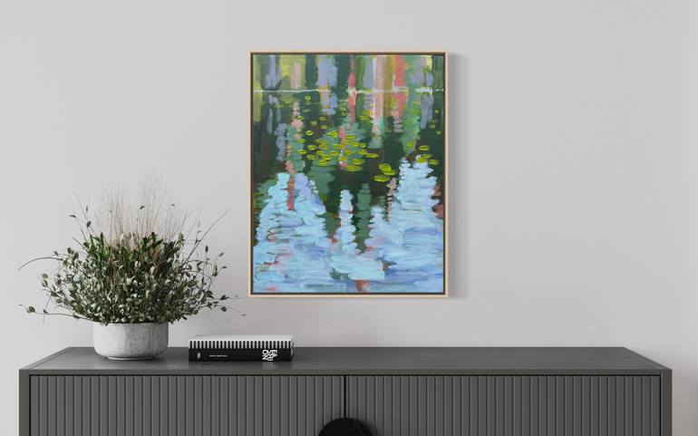 Waterlily Pond VIII Painting by Alissa Kim Tjen | Saatchi Art
