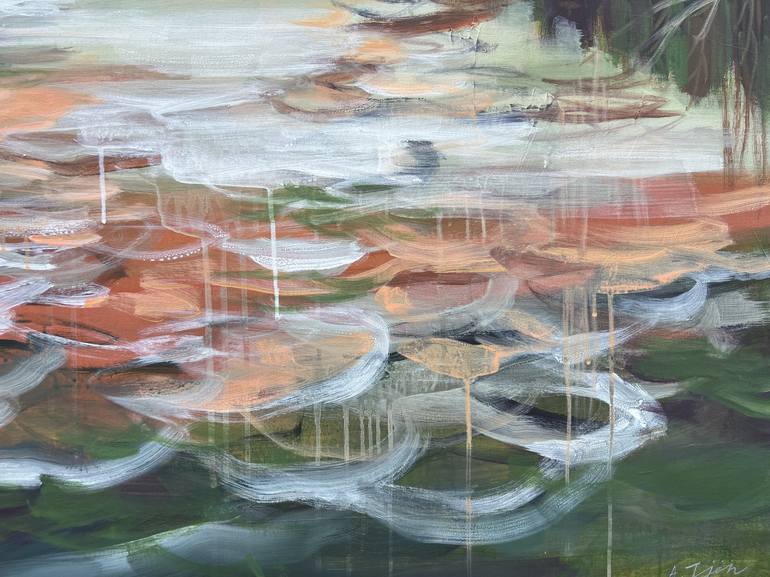 Original Abstract Expressionism Abstract Painting by Alissa Kim Tjen