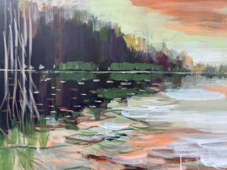 Original Abstract Expressionism Abstract Painting by Alissa Kim Tjen