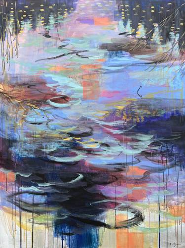 Original Abstract Expressionism Abstract Paintings by Alissa Kim Tjen