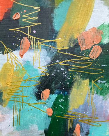 Original Abstract Expressionism Abstract Painting by Alissa Kim Tjen
