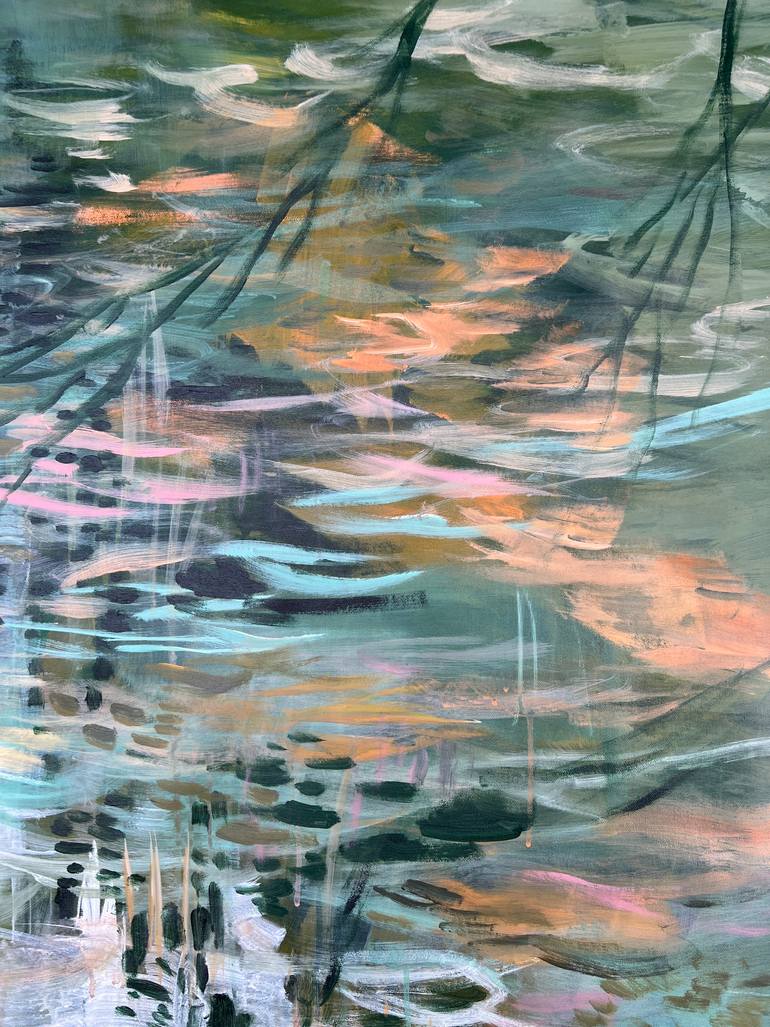 Original Abstract Expressionism Abstract Painting by Alissa Kim Tjen